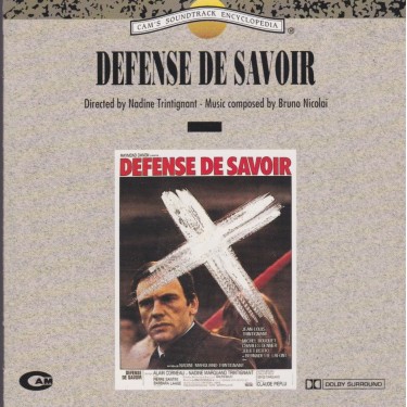 SOUNDTRACK - DEFENSE DE SAVOIR