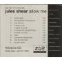 SHEAR JULES - ALLOW ME ADVANCED PROMO CD