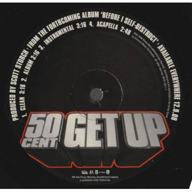 50 CENTS - GET UP ( CLEAN - ALBUM - INSTRUMENTAL - ACAPPELLA )