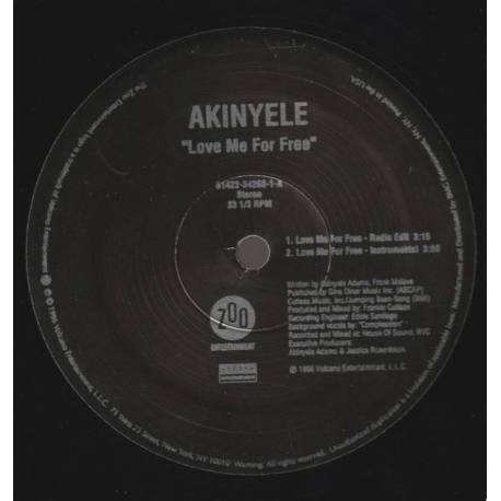 AKINYELE - LOVE ME FOR FREE ( RADIO - INSTRUMENTAL - F**K ME FOR FREE - LP  ) - aquarius age sagl