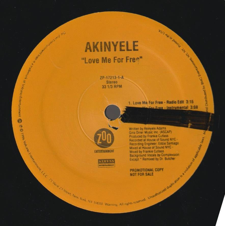 AKINYELE - PROMO - LOVE ME FOR FREE 6 VERSIONS