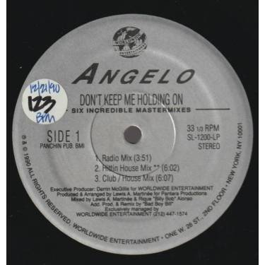 ANGELO  - DON'T KEEP ME HOLDING ON ( SIX INCREDIBLE MASTERMIXES )