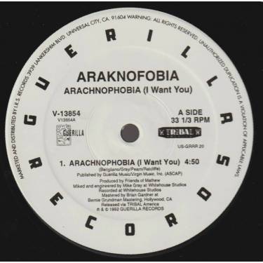 ARAKNOFOBIA - ARACHNOPHOBIA ( I WANT YOU ) / ARACHNOPHOBIA ( BLACK WIDOW )