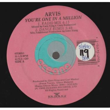 ARVIS - YOU'RE ONE IN A MILLION ( RADIO MIX - DANCE MIX - SINGLE DANCE MIX - HOUSE MIX