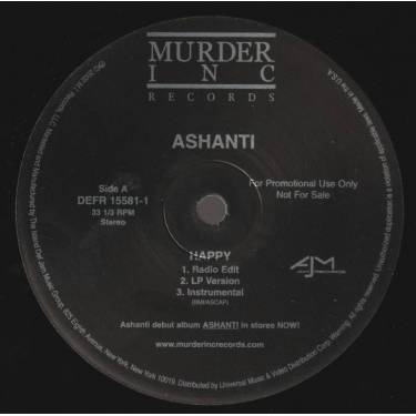 ASHANTI - PROMO - HAPPY / CALL ( RADIO EDIT - LP VERSION - INSTRUMENTAL )