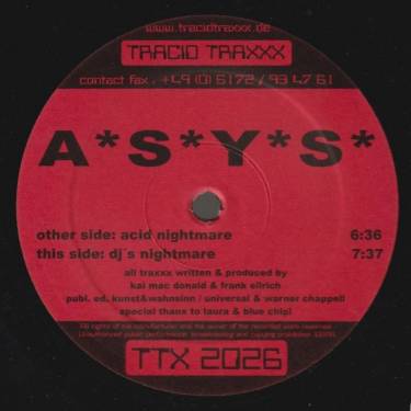 ASYS - ACID NIGHTMARE / DJ'S NIGHTMARE