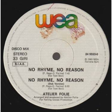 ATELIER FOLIE - NO RHYME , NO REASON / DUB