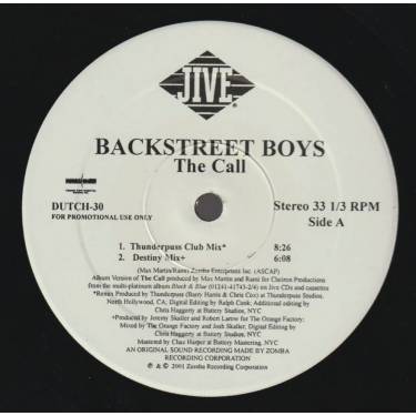 BACKSTREET BOYS - PROMO - THE CALL WITH REMIXES BY THUNDERPUSS DESTINY FRAGMA KRUGER