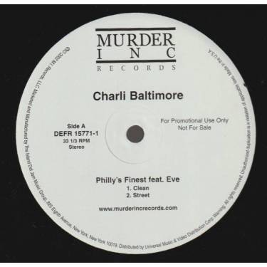 BALTIMORE CHARLI - PROMO - PHILLY'S FINEST FEAT EVE ( CLEAN - STREET - INSTRUM - ACAPPELLA