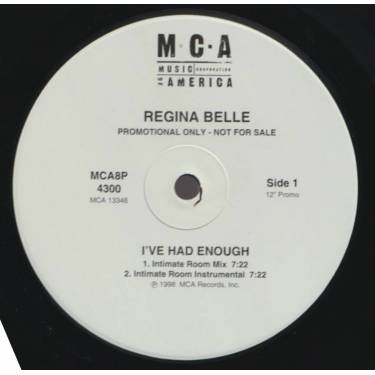 BELLE REGINA - PROMO - I'VE HAD ENOUGH ( INTIMATE ROOM MIX - INSTRUMENTAL - LARGE VENUE MIX- BELLE - APPELLA )