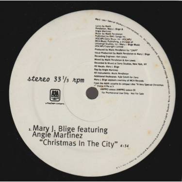 BLIGE MARY J. / REV RUN & THE CHRISTMAS ALL STARS - PROMO - CHRISTMAS IN THE CITY / SANTA BABY