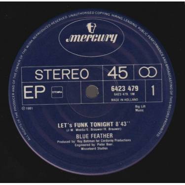 BLUE FEATHER - LET'S FUNK TONIGH / IT'S LOVE