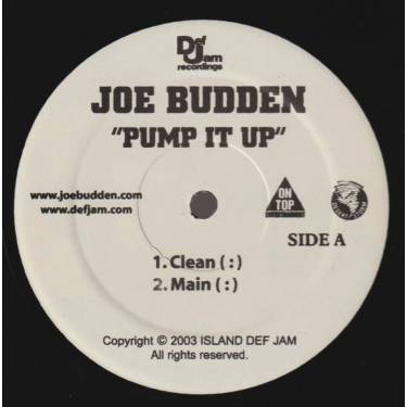 BUDDEN JOE  - PUMP IT UP ( CLEAN - MAIN - INSTR- ACAPELLA )
