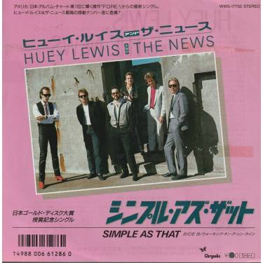 LEWIS HUEY & THE NEWS - SIMPLE AS THAT / WALKING ON A THIN LINE