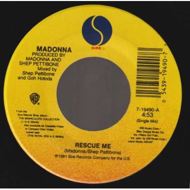 MADONNA - RESCUE ME ( SINGEL MIX - ALTERNATE SINGLE MIX )