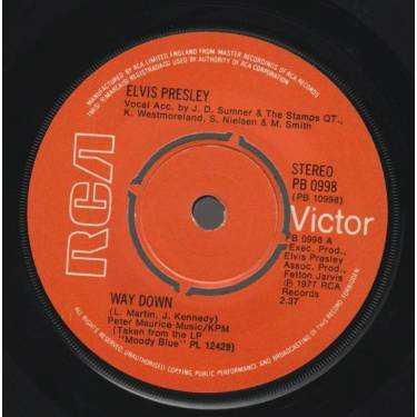 PRESLEY ELVIS - WAY DOWN / PLEDGING MY LOVE