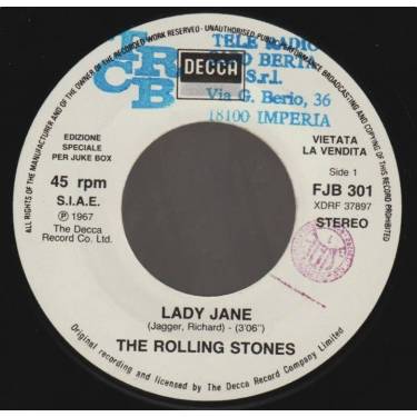 ROLLING STONES THE - LADY JANE / 19TH NERVOUS BREAKDOWN