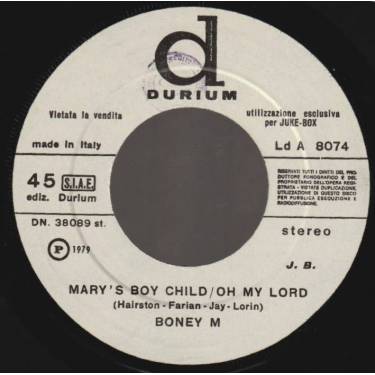 KISS / BONEI M - SURE KNOW SOMETHING / MARY'S BOY CHILD - OH MY LORD