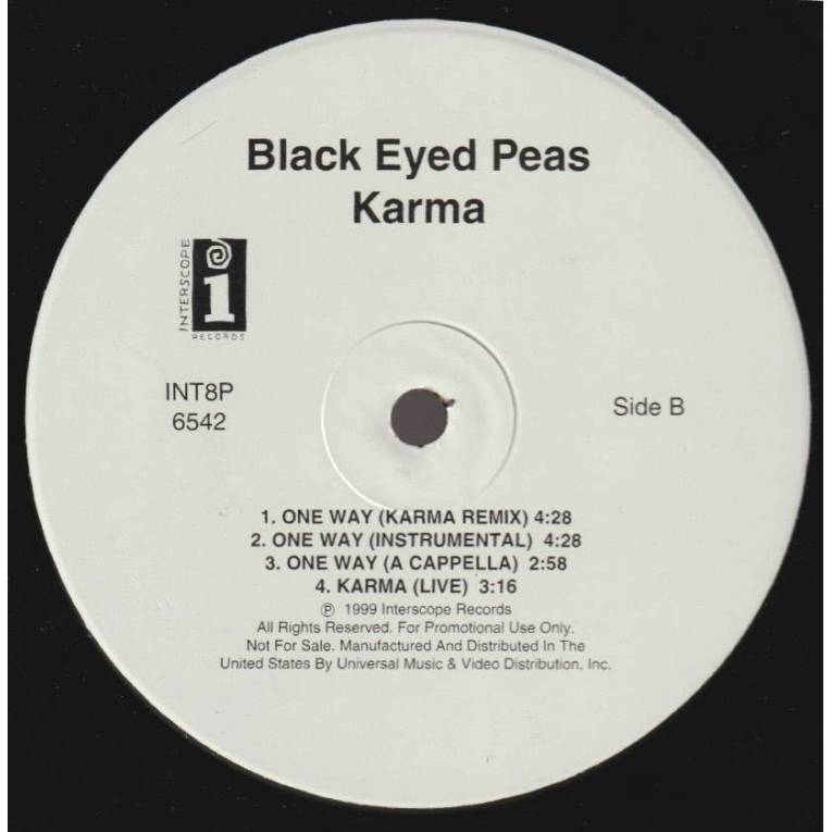 BLACK EYED PEAS - PROMO - KARMA ( LP VERSION - CLEAN - INSTR- A