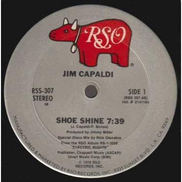 CAPALDI JIM - SHOE SHINE  DOUBLE A SIDE SPECIAL DISCO MIX BY RICK GIANATOS )