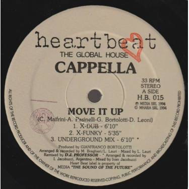 CAPPELLA / 49ERS - MOVE IT UP ( X DUB - X FUNKY - UNDERGOUND MIX ) / ROCKIN' MY BODY ( X DUB - X FUNKY )