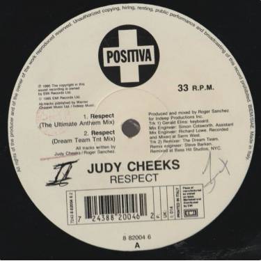 CHEEKS JUDY - RESPECT ( THE ULTIMATE ANTHEM MIX - DREAM TEAM TNT MIX - BOTTOM DOLLAR CLUB / DUB MIX )