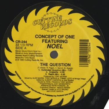 CONCEPT OF ONE feat NOEL - THE QUESTION ( EXTENDED MIX - ACAPELLA - RADIO MIX - ANSWER DUB - RASCAL BEATS )