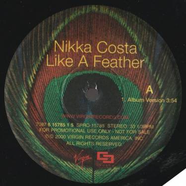 COSTA NIKKA - PROMO - LIKE A FEATHER  ( ALBUM VERSION - INSTR - A CAPELLA )