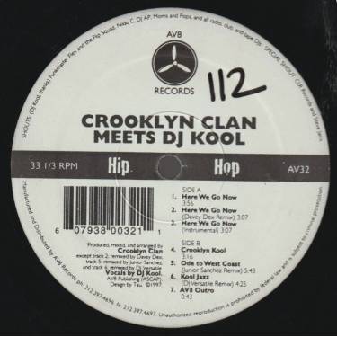 CROOKLYN CLAN THE - MEETS DJ KOOL HERE WE GO NOW - CROOKLYN KOOL - ODE TO WEST COAST - KOOL JAZZ - AV8 OUTRO )