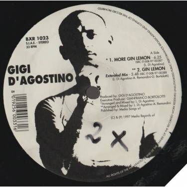 D'AGOSTINO GIGI - MORE GIN LEMON / GIN LEMON / GIN LEMON DUB / GIN LEMON R.A.F. ZONE MIX