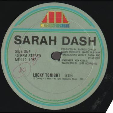 DASH SARAH - LUCKY TONIGH / INSTR / EDIT