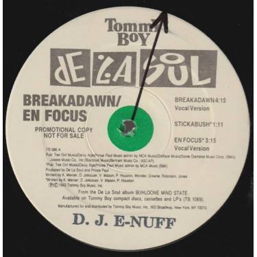 DE LA SOUL - PROMO - BREAKDOWN / EN FOCUS ( VOCAL - INSTR )