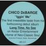 DEBARGE CHICO - PROMO - IGGIN' ME ( RADIO EDIT - CLEAN LP - INSTR - TV TRACK )