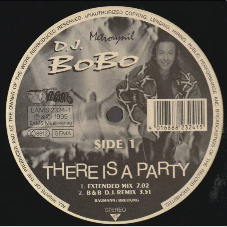 DJ BOBO - THERE IS A PARTY ( EXTENDED MIX - B&B DJ REMIX - RADIO MIX ...