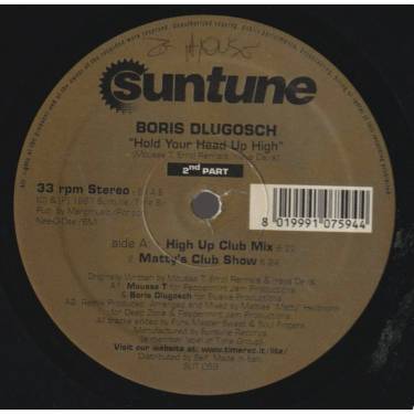 DLUGOSCH BORIS - HOLD YOUR HEAD UP HIGH ( HIGH UP CLUB MIX - MATTY'S CLUB SHOW - ARENA ANTHEM MIX - MORE NUNEZ CLUB MIX )