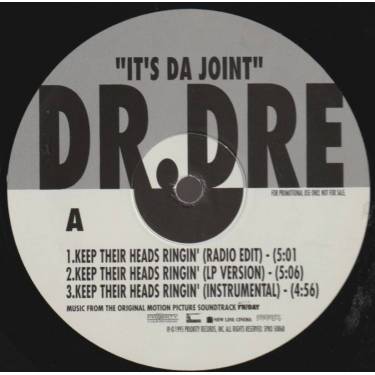 DR DRE / MACK 10 - PROMO - KEEP THEIR HEADS RINGIN / TAKE A HIT ( RADIO EDIT - LP VERSION - INSTR )