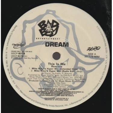 DREAM - PROMO - THIS IS ME  MIKE RIZZO'S  HYPER MIX ( EXTENDED CLUB - RADIO EDIT - EXTENDED INSTR - VOCAL RADIO EDIT )