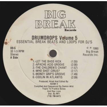 DRUMDROPS - VOLUME 5 - ESSENTIAL BREAK BEATS AND LOOPS FOR DJ'S