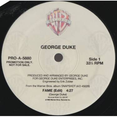 DUKE GEORGE - PROMO - FAME ( EDIT - ALBUM VERSION )