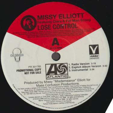 ELLIOTT MISSY feat CIARA & FAT MAN SCOOP - PROMO - LOSE CONTROL / ON & ON ( RADIO VERSION - EXPLICIT - INSTR )