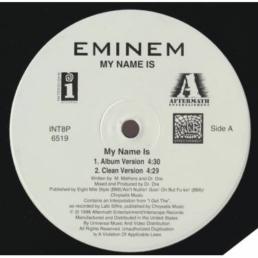 EMINEM - MY NAME IS ( ALBUM VERSION - CLEAN -INSTRUMENTAL - ACAPPELLA )