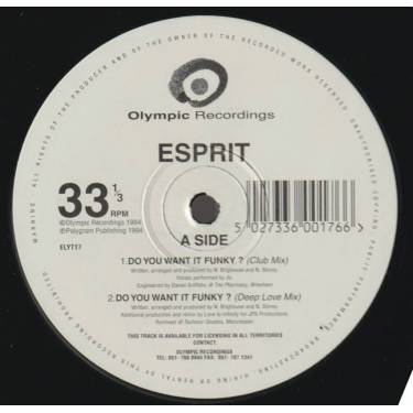 ESPRIT - DO YOU WANT IT FUNKY ? ( CLUB MIX -DEEP LOVE MIX - WHOLE FRUIT DUB - 5TH CIRCUIT CLUB MIX )