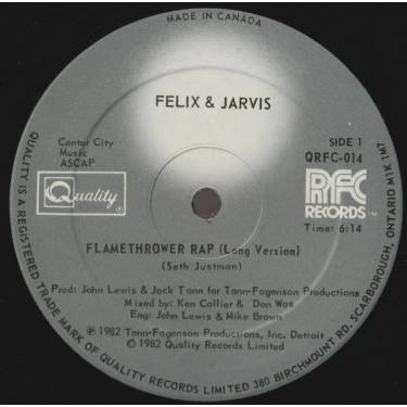 FELIX & JARVIS - FLAMETHROWER RAP ( LONG VERSION - SHORT VERSION - INSTR )