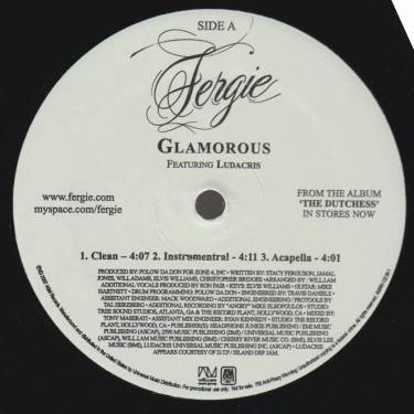 FERGIE feat LUDACRIS - PROMO - GLAMOROUS ( CLEAN - INSTR - ACAPPELLA )