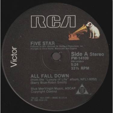 FIVE STAR - ALL FALL DOWN / INSTRUMENTAL / FIRST AVENUE