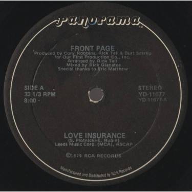FRONT PAGE - LOVE INSURANCE / YOU GOT MY LOVE