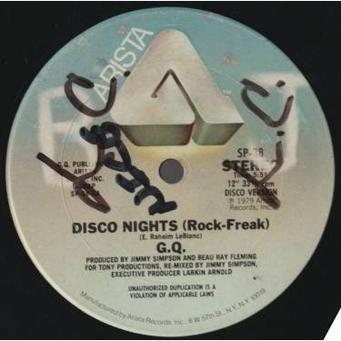 G.Q. - DISCO NIGHTS ( ROCK FREAK ) / BOOGIE OOGIE OOGIE