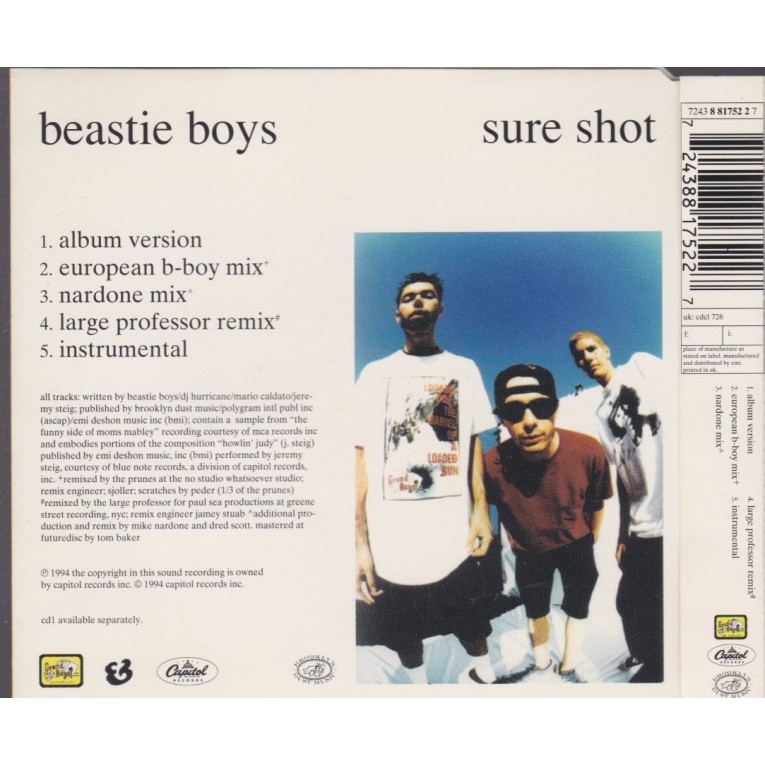 BEASTIE BOYS - SURE SHOT 5 VERSIONS - aquarius age sagl