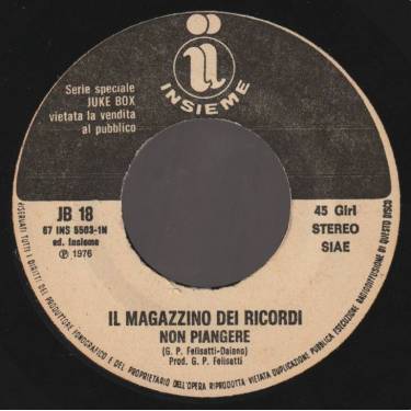 AL BANO & ROMINA POWER / IL MAGAZZINO DEI RICORDI - WE'LL LIVE IT ALL AGAIN ( LO RIVIVREI ) / NON PIANGERE