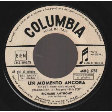 ANTHONY RICHARD  - CIN CIN / UN MOMENTO ANCORA